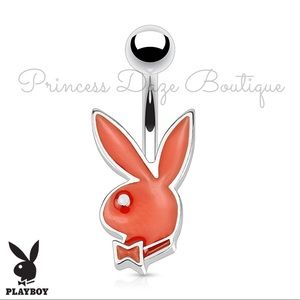 Red Playboyβ Bunny Belly Button Ring